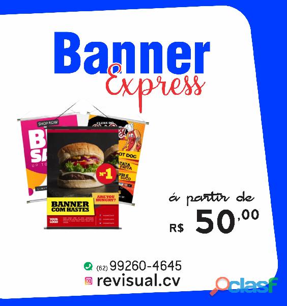 Banner Espress Anapolis, cartoes , adesivos, lonas,