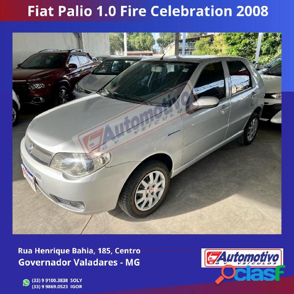 FIAT PALIO CELEBRATION 1.0 FIRE FLEX 8V 2P PRATA 2008 1.0