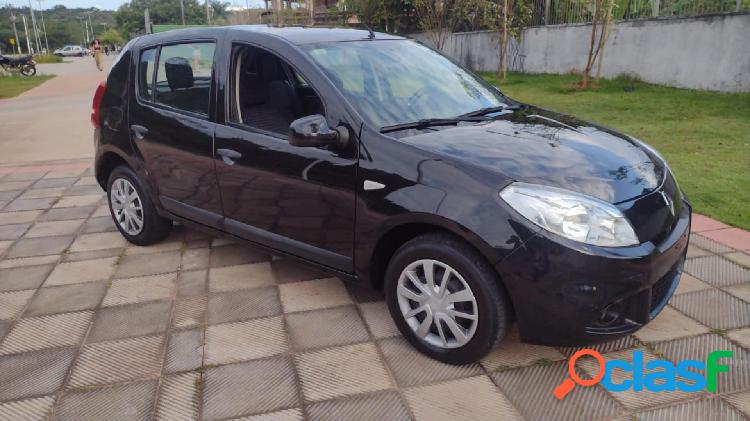 RENAULT SANDERO EXPRESSION HI-FLEX 1.6 8V 5P PRETO 2012 1.6