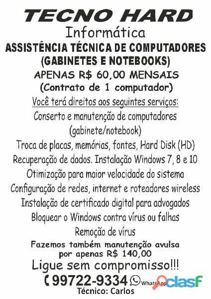 Assistência Técnica de Computadores (Gabinetes e