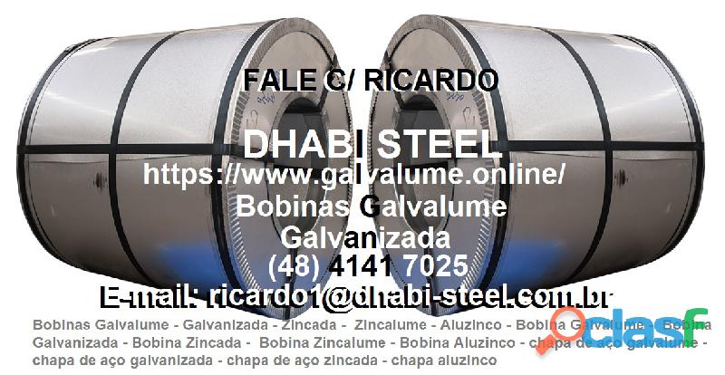 Bobinas Galvalume 0,40mm x 1200mm com Dhabi Steel BR