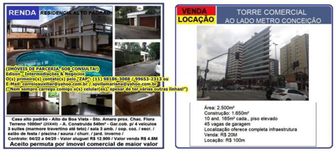 Imagem (02) - CASA RES.: Constr. 540 m2. / Terr. 1.000 m2.