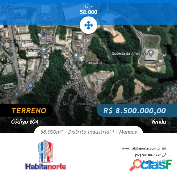 DISTRITO INDUSTRIAL VENDA DE TERRENO COM 58.000M² PRÓXIMO