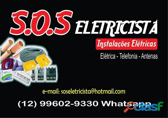 SOS Eletricista Residencial 24 horas Jacareí SP
