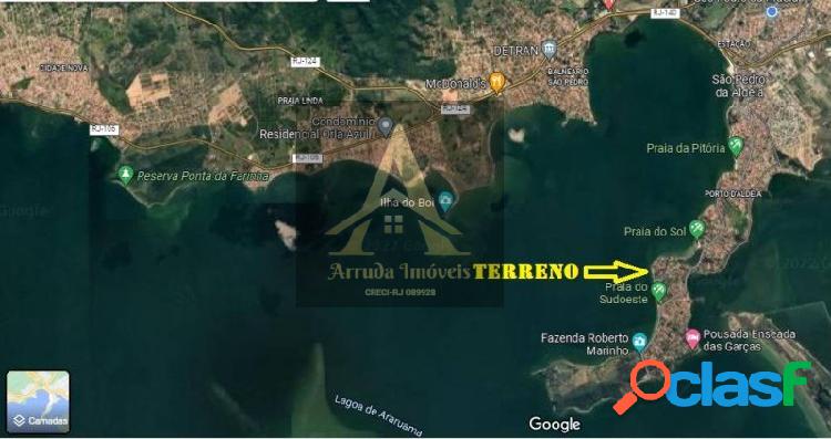TERRENO NA PRAIA DO SUDOESTE EM SÃO PEDRO DA ALDEIA
