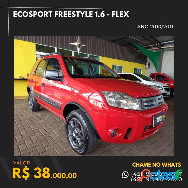 FORD ECOSPORT FREESTYLE 1.6 16V FLEX 5P VERMELHO 2011 1.6