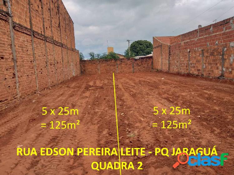 2 Lotes no Parque Jaraguá de 125m²