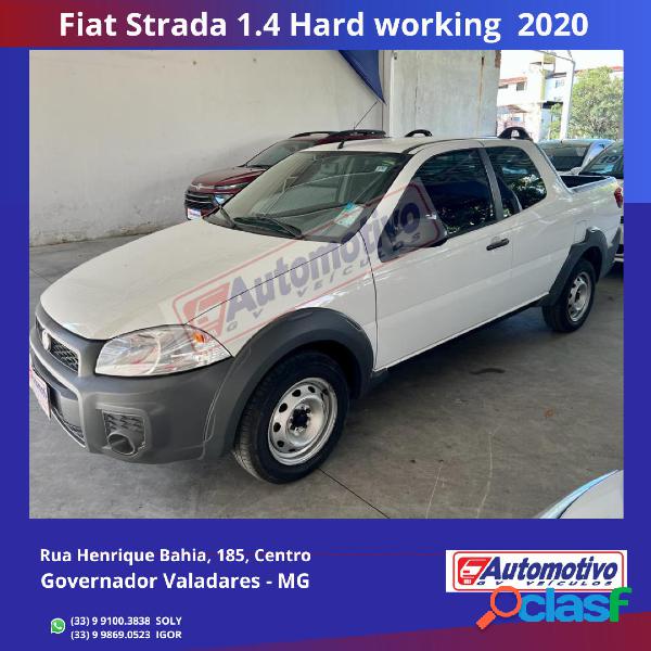 FIAT STRADA WORKING HARD 1.4 FIRE FLEX 8V CD BRANCO 2020 1.4