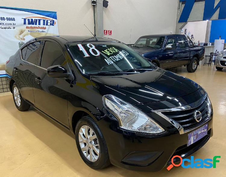 NISSAN VERSA SV 1.6 16V FLEXSTART 4P AUT. PRETO 2018 1.6