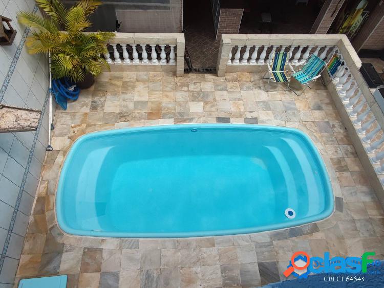 SOBRADO 4 QUARTOS-MOBILIADO-VISTA MAR-PISCINA-80M