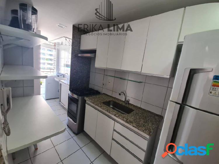 apartamento 02 quartos closet, lazer, Casa Forte, Recife-PE