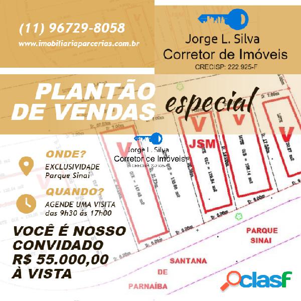 Loteamento Parque Sinai Santana de Parnaíba 129,84m2 R$