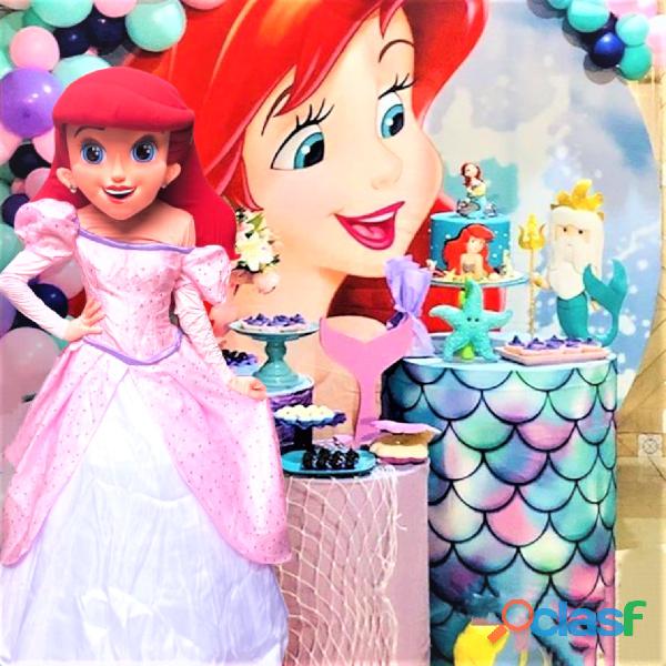 Ariel princesa personagem vivo cover princesas