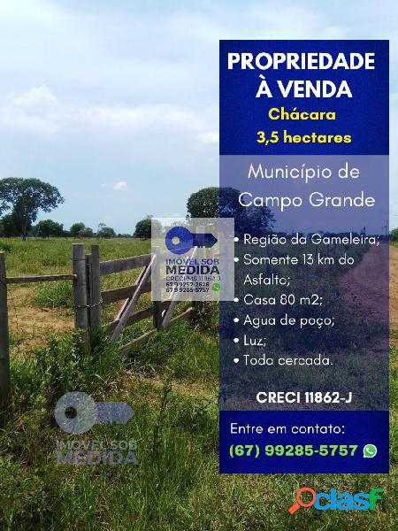 Chácara 3,5 ha Campo Grande