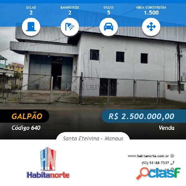 GALPÃO 1.500M² - GERMINADOS (CADA MODULO TEM 750M²)