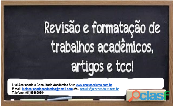 Formatação e Revisão ortográfica TCCs