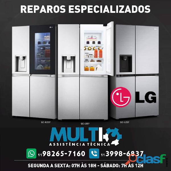 Reparos especializados para refrigeradores da marca LG