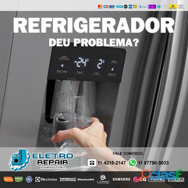 Seu refrigerador side by side apresenta problema?