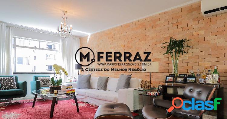 Apartamento reformado de 145m² com 2 suítes e vista