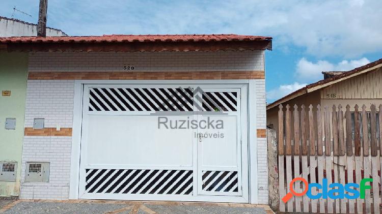 Linda Casa Geminada com edícula no Suarão em Itanhaém-SP