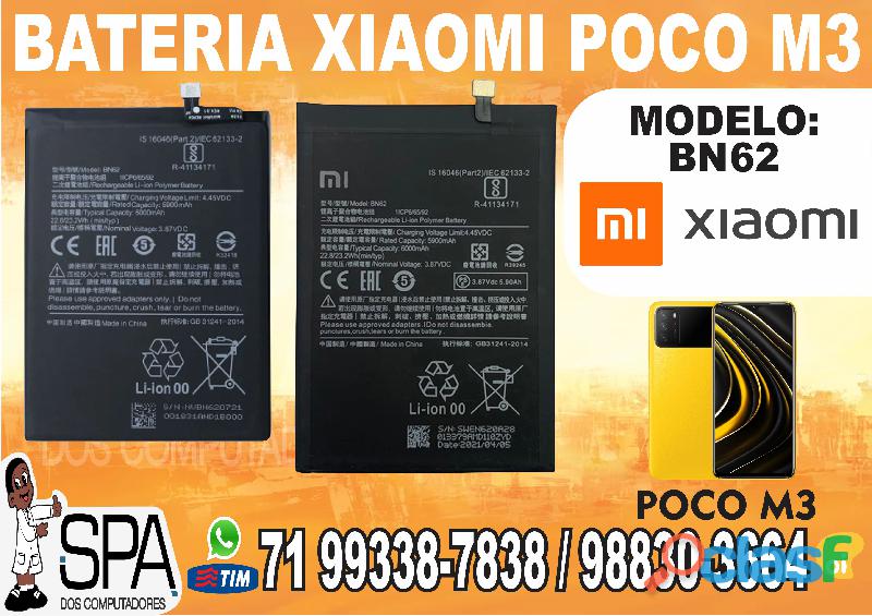 Bateria BN62 para Xiaomi Redmi Poco M3 em Salvador Ba