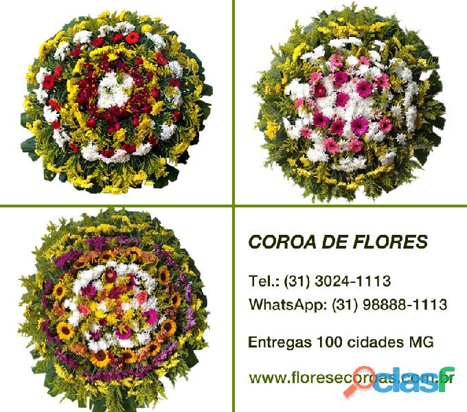Coroa de flores floricultura entrega coroa Nova Era, Santo