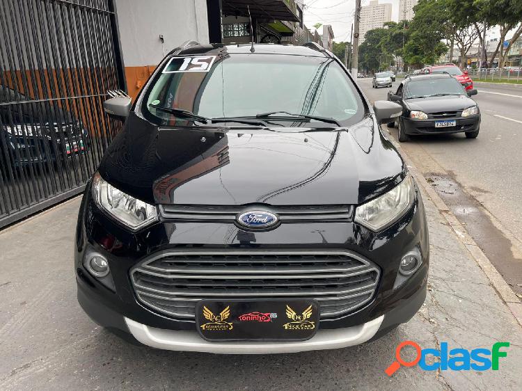 FORD ECOSPORT FREESTYLE 1.6 16V FLEX 5P PRETO 2015 1.6 FLEX