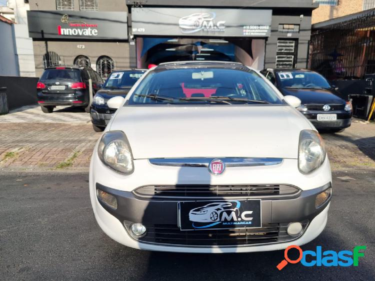 FIAT PUNTO SPORTING DUALOGIC 1.8 FLEX 16V 5P BRANCO 2014 1.8