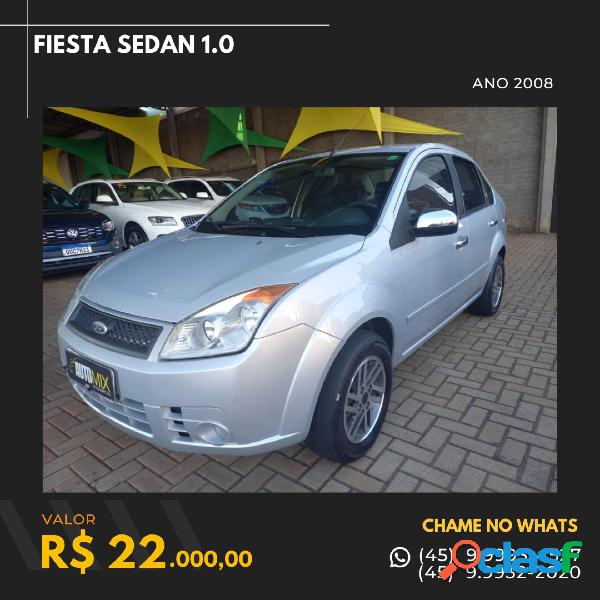 FORD FIESTA SEDAN 1.0 8V FLEX 4P PRATA 2008 1.0 FLEX