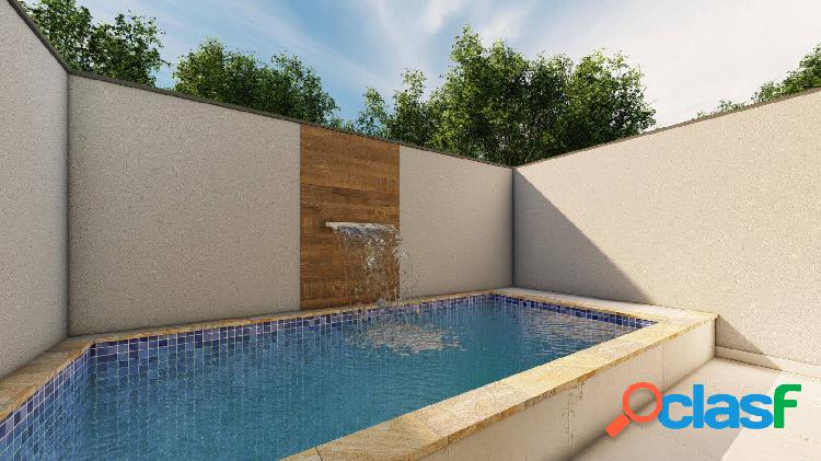 Casa com piscina, 2 dormitórios em Itanhaém, financie R$