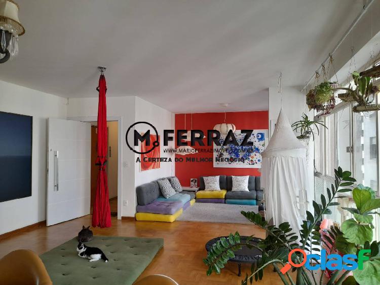 Apartamento de 170m², 3 dorm. sendo 1 suíte. Muito arejado