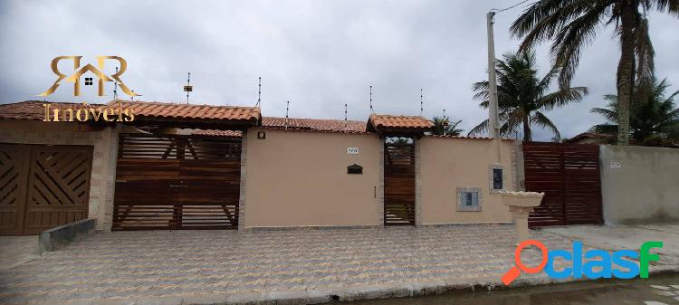 Casa nova a 150 metros do mar no Gaivota em Itanhaém-SP