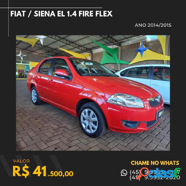 FIAT SIENA EL 1.4 MPI FIRE FLEX 8V 4P VERMELHO 2015 1.4 FLEX
