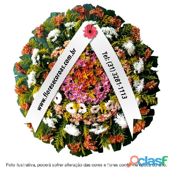 Grupo Zelo Caeté floricultura entrega Coroa de flores