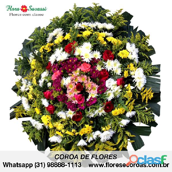 Grupo Zelo Capim Branco floricultura entrega Coroa de flores