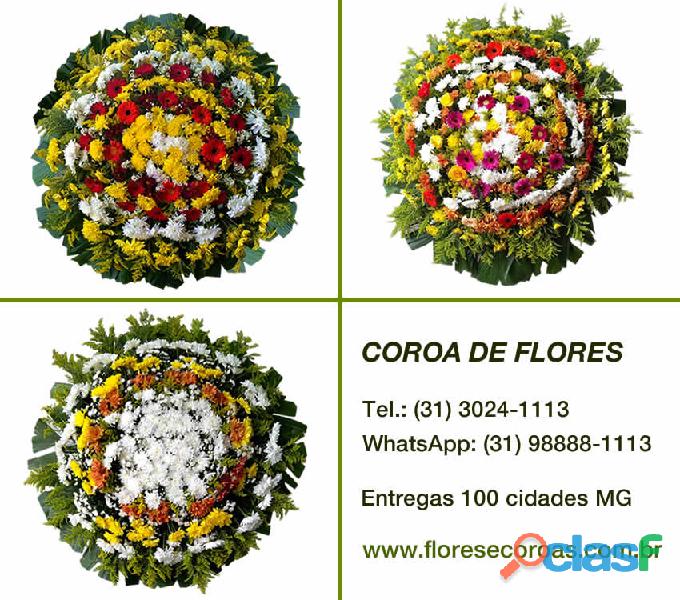 Grupo Zelo em Paraopeba floricultura entrega Coroa de flores