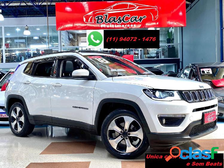 JEEP COMPASS LONGITUDE 2.0 4X2 16V BRANCO 2018 2.0 FLEX