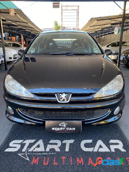 PEUGEOT 206 ALLURE 1.6 FLEX 16V 5P PRETO 2008 1.6 FLEX