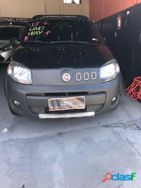 FIAT UNO WAY 1.0 EVO FIRE FLEX 8V 5P CINZA 2013 1.0 FLEX