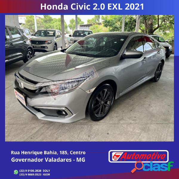 HONDA CIVIC SEDAN EXL 2.0 FLEX 16V AUT.4P PRATA 2021 2.0