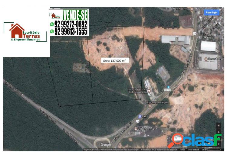 Terreno para investimento próximo ao aeroporto de Manaus -
