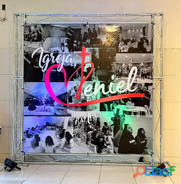 Painel para tirar fotos grid backdrop para festas e eventos.