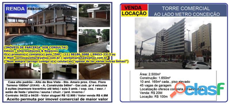 SOBRADOS COMERCIAIS EM SANTO AMARO E METRÔ CONCEIÇÃO
