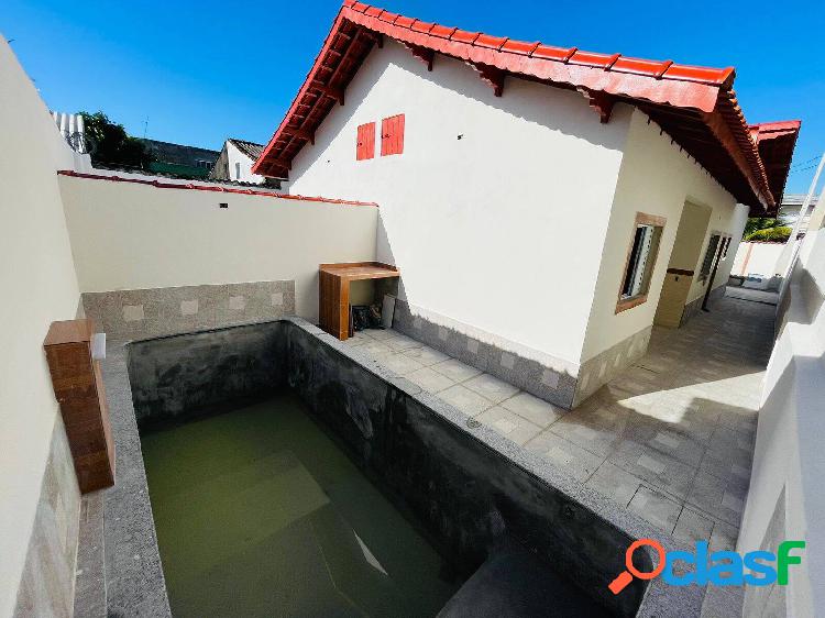 Casa térrea nova com piscina 2 quartos no Jd. Leonor em