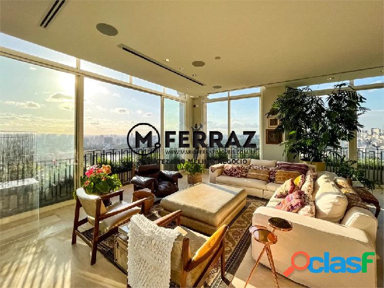 Cobertura duplex incrível de 980m² com vista skyline de