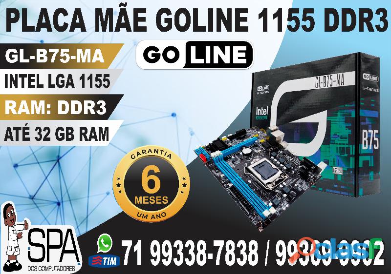 Placa Mãe B75 Gl B75 MA Soquete 1155 2xDDR3 em Salvador Ba