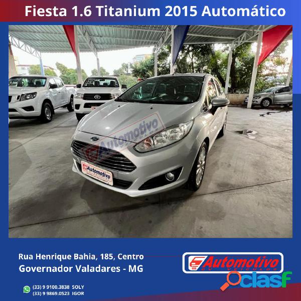 FORD FIESTA TIT.TIT.PLUS 1.6 16V FLEX AUT. PRATA 2015 1.6