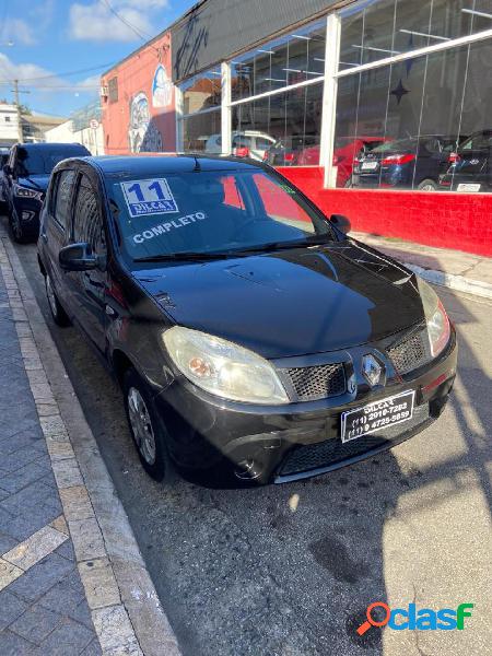 RENAULT SANDERO EXPRESSION HI-FLEX 1.0 16V 5P PRETO 2011 1.0