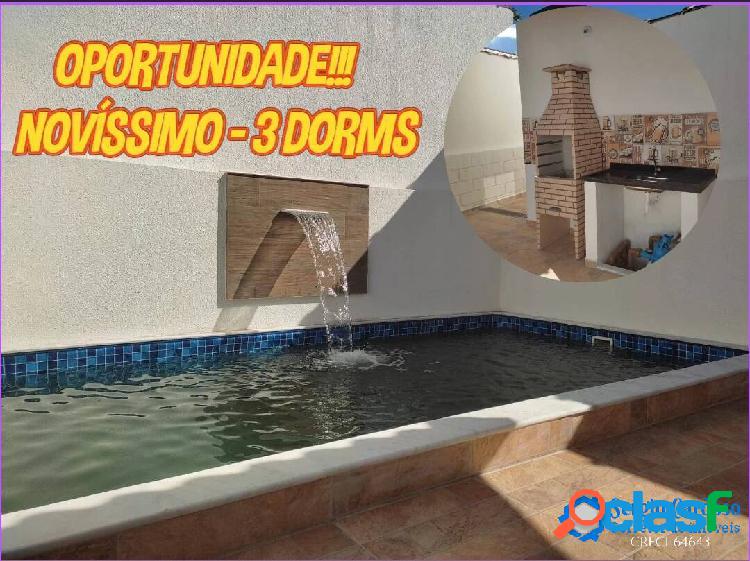 3 QUARTOS SUÍTE PISCINA CHURRASQUEIRA LADO PRAIA ITANHAÉM