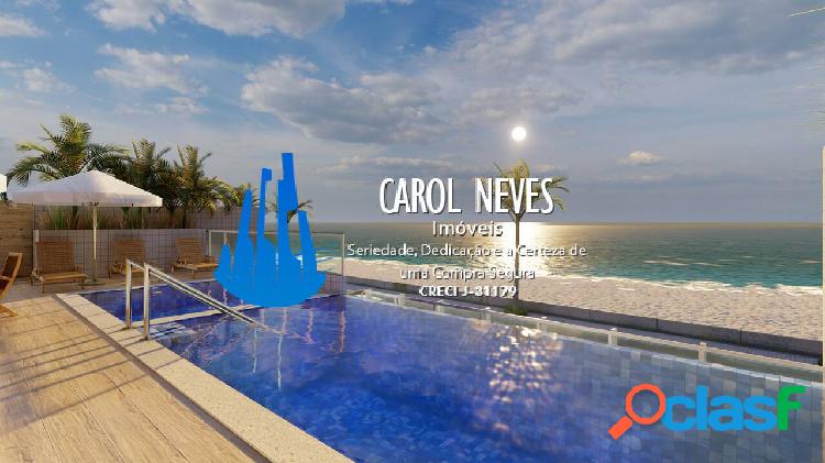 APARTAMENTO NOVO PÉ NA AREIA 2 DORMITÓRIOS SUÍTE À VISTA